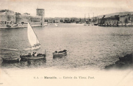 FRANCE - Marseille - Entrée Du Vieux Port - Carte Postale Ancienne - Vieux Port, Saint Victor, Le Panier