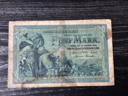 ALLEMAGNE Billet De 5 Mark 1904 - 5 Mark