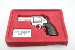 Vintage TOY GUN : Pistolas & Revólveres RBA Smith & Wesson 686 P - L=9cm - 19??s - Keywords : Cap - Revolver - Pistol - Armes Neutralisées