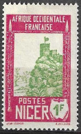 FRENCH NGER - 1926 - ZINDER CASTLE - F. 1 - MINT MH* (YVERT 45 - MICHEL 46) - Unused Stamps