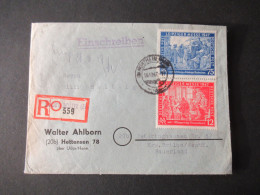 Kontrollrat Leipziger Messe Nr.965 / 966 Einschreiben Not R-Zettel Northeim Nach Referinghausen Krs. Brilon Mit Ank. Stp - Storia Postale