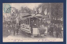 CPA [45] Loiret > Orléans Train Chemin De Fer Gare Station Inauguration Circulée - Orleans