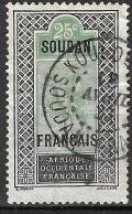 FRENCH SOUDAN - 1921 - DEFINITIVE OVERPRINTED - C. 25 - CANCELLED (YVERT 27 - MICHEL 30) - Gebraucht