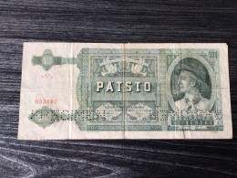 SLOVAQUIE RARE Billet 500 Patsto 1941 SPÉCIMEN - Slovaquie