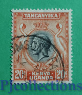 S827- KENYA UGANDA TANGANYIKA 1935 KING GEORGE V 20c USATO - USED - Kenya, Uganda & Tanganyika