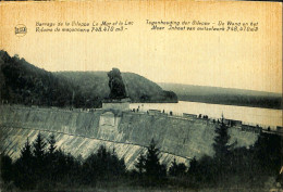 Belgique - Liège -  Gileppe (Barrage) - Barrage De La Gileppe - Le Mur Et Le Lac - Gileppe (Barrage)