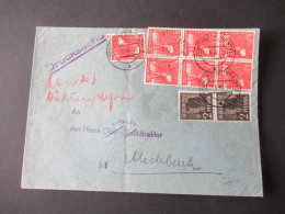 Kontrollrat Zehnfachfrankatur Drucksache Stempel Münster (Westf) 2 An Den Amtsdirektor Medebach / Abteilung Höhere Schul - Briefe U. Dokumente