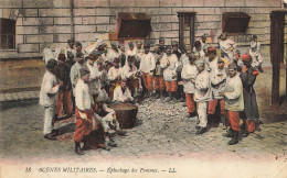 Militaria * Scènes Militaires * épluchage Des Pommes De Terre * Scène De Caserne * Soldats Militaires - Casernes