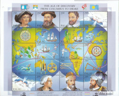 Palau-Inseln 531-550 Zd-Bogen (kompl.Ausg.) Postfrisch 1992 Entdeckungen Kolumbus Bis Drake - Palau