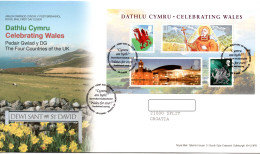 UK, GB, Great Britain, FDC, 2009, Celebrating Wales - Storia Postale