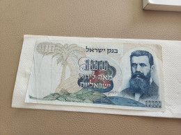 Israel-100 LIROT-BENJAMIN ZE'EV HERZL-(1968)-(BLACK NO Small Letters-NUMBER)-(272)-(0074809377)-used-bank Note - Israel