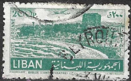 LIBANO - 1952 - AIR MAIL -  BYBLOS - P. 200 - CANCELLED ( YVERT AV. 80 - MICHEL 481) - Libanon