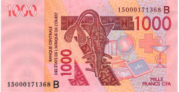 W.A.S. BENIN P215Bo 1000 FRANCS (20)15 2015 Signature 41 UNC. - West African States