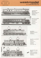 Catalogue WESTMODEL 1982 Kleinserien Einzelanzfertigung HO 1/87 - N 1/160 - Deutsch