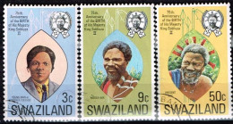 SWAZILAND / Oblitérés / Used / 1974 - 75 Ans Du Roi Sobhuza II - Swaziland (1968-...)