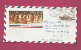 Lettre De 1992 Pour Les EUAN - YT N° 381 - Seul Sur Lettre - Storia Postale