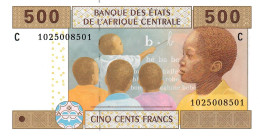 C.A.S. CHAD P606Ce  500 FRANCS 2002 Signature 14   UNC. - Estados Centroafricanos