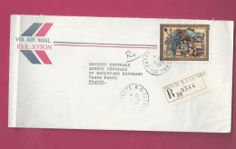 Lettre Recommandée De 1973 Pour La France - YT N° PA 80 - Storia Postale