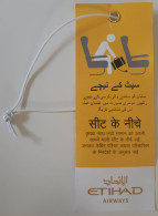 Baggage Label / Avion / Aviation / Etihad Airways - Étiquettes à Bagages