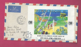 Lettre De 1993 Pour Les EUAN - YT N° PA 20 - Exposition Philatélique - Briefe U. Dokumente