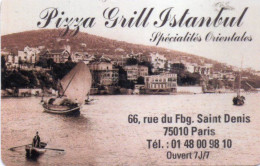 FRANCE - POCKET CALENDAR - PIZZA GRILL ISTANBUL (PARIS) - NOT PHONECARD - Unclassified