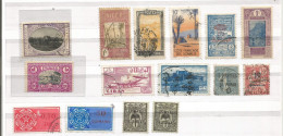 FRANCE Old Colonies 15 Scans Lot Mainly Used Including ADV Tabs, On-piece, Blocks, France Libre Provisionals In 450pcs - Mezclas (max 999 Sellos)