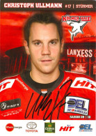 Autogramm Eishockey AK Christoph Ullmann Kölner EC Haie 09-10 KEC Köln Altötting Waldkraiburg AEV Adler Mannheim MERC - Winter Sports