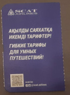 Boarding Pass / Avion / Aviation / SCAT / Kazakhstan - Bordkarten