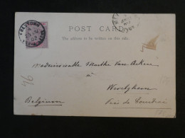 AF16 SIERRA LEONE BELLE CARTE 1902 FREETOWN A WERELGHEM ?  BELGIQUE +  MONKEY +AFF.INTERESSANT++++ - Sierra Leone (...-1960)