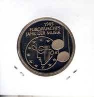 Allemagne. 5 DM. Année Européenne De La Musique. 1985 F - 5 Marchi