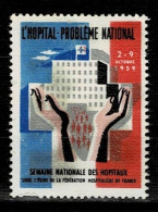 ERINNOPHILIE  L'HOPITAL PROBLEME NATIONAL 1959 - Expositions Philatéliques