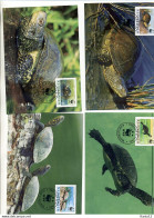 A41599)WWF-Maximumkarte Reptilien: Slowenien 131 - 134 - Maximumkarten