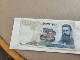 Israel-100 LIROT-BENJAMIN ZE'EV HERZL-(1968)-(RED-NUMBER)-(283)-(46396100-ב/6)-stain-used-bank Note - Israel
