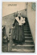 36 TYPES Du BERRY Jeune Fille Du Berry Tenant Son Oie Escalier S Maisons  Coll G.G   écrite 1907 Timb   D12 2019  - Centre-Val De Loire