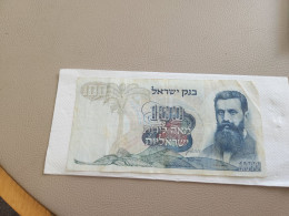 Israel-100 LIROT-BENJAMIN ZE'EV HERZL-(1968)-(RED-NUMBER)-(284)-(56305527-ד/3)-stain-used-bank Note - Israel