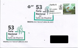 SPAIN. POSTMARK. NATIONAL STAMP FAIR. MADRID 2023. ATM - Frankeermachines (EMA)