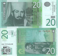 SERBIA  20 Dinara 2013 UNC, P-55b (Prefix BB)  X 2 Pcs. - Serbia