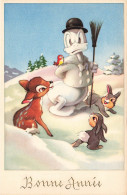 FÊTES - VŒUX - Bonne Année - Tic Et Tac - Bambi - Carte Postale - New Year
