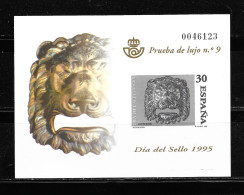 ESPAÑA 1995, PRUEBA OFICIAL EDIFIL 34 - DÍA DEL SELLO.     MNH. - Abarten & Kuriositäten