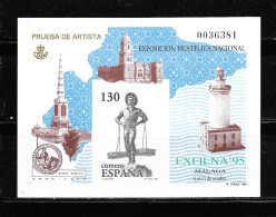 ESPAÑA 1995, PRUEBA OFICIAL EDIFIL 35 - EXFILNA ' 95.     MNH. - Variedades & Curiosidades