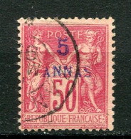 25936 Zanzibar N°8° 5 A. S. 50c. Rose  1894  TB  - Used Stamps