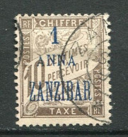 25939 Zanzibar Taxe 2° 1a. S. 10c. Brun  1897  TB  - Usati