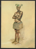 Guinée Portugaise Bissau Portugal C. 1970 Femme Campune Bijagós Bidjago Carte Postale Portuguese Guinea Bissau Postcard - Guinea-Bissau