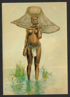 Guinée Portugaise Bissau Portugal C. 1970 Femme Papel Pêcheur Carte Postale Portuguese Guinea Bissau Postcard - Guinea-Bissau