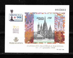 ESPAÑA 1998,  PRUEBA OFICIAL EDIFIL 66 - EXFILNA ' 98.     MNH. - Plaatfouten & Curiosa