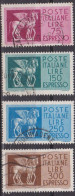 Art étrusque - ITALIE - Chevaux Ailés - N° 43-44-46-47 - 1958 - 1968 - Eilpost/Rohrpost