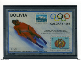 A39301)Olympia 88: Bolivien Bl 156** - Invierno 1988: Calgary