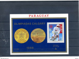 A39365)Olympia 88: Paraguay Bl 453** - Inverno1988: Calgary