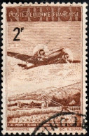 Réunion Obl. N° PA 12 - Avion Survolant Le Pont De L'Est, Le 2f Brun - Luftpost