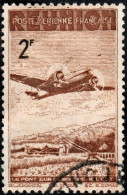 Réunion Obl. N° PA 12 - Avion Survolant Le Pont De L'Est, Le 2f Brun - Airmail